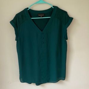 COPY - Fortune + Ivy Mixed Material Top